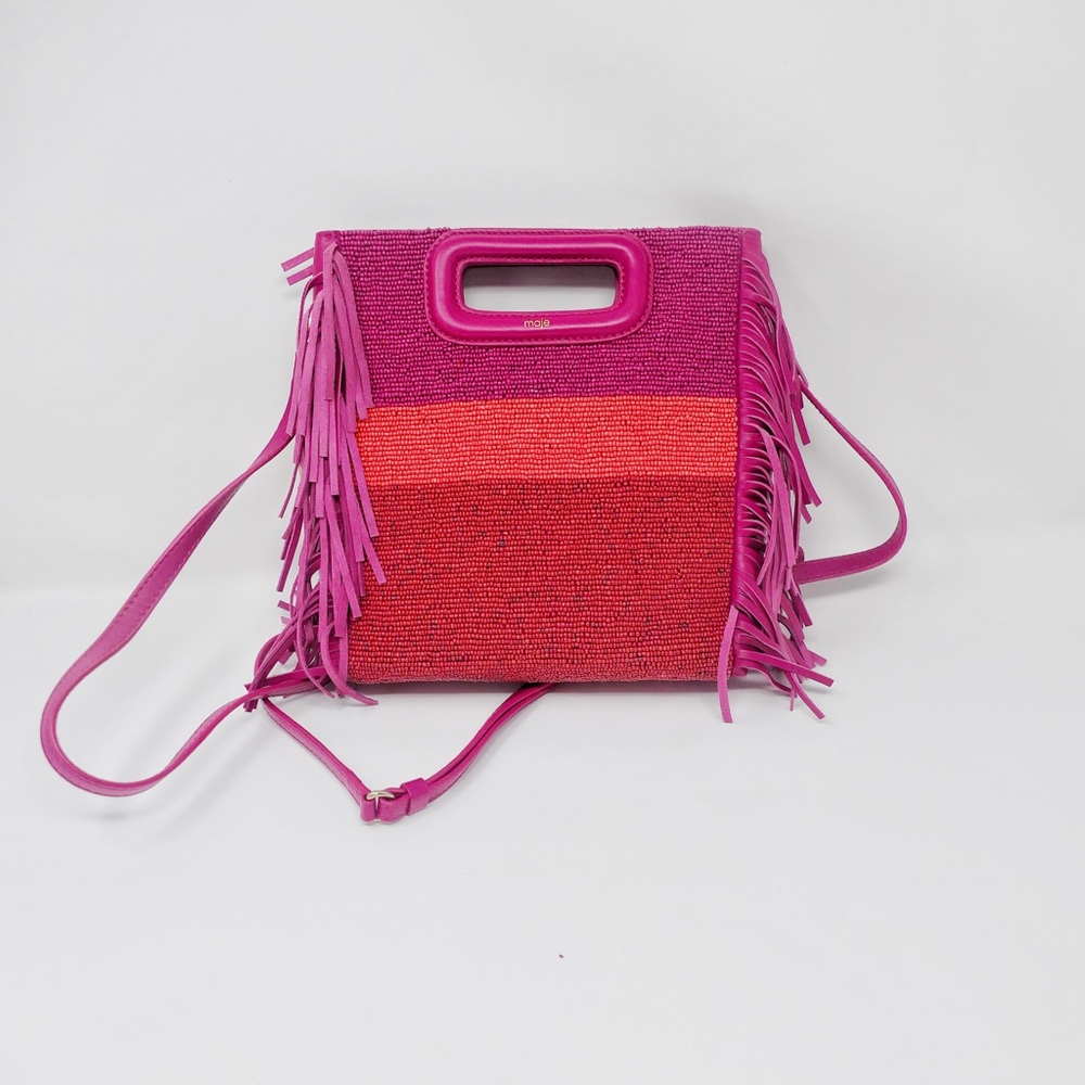 Maje Beaded Fringe M Bag Crossbody